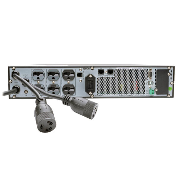 Tripp Lite series 208/240V 3000VA 2.7kW Double-Conversion UPS - 8 Outlets, Extended Run, Card Slot, LCD, USB, DB9, 2U