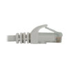 Tripp Lite series Cat6a 10G Snagless Molded UTP Ethernet Cable (RJ45 M/M), PoE, White, 20 ft. (6.1 m)