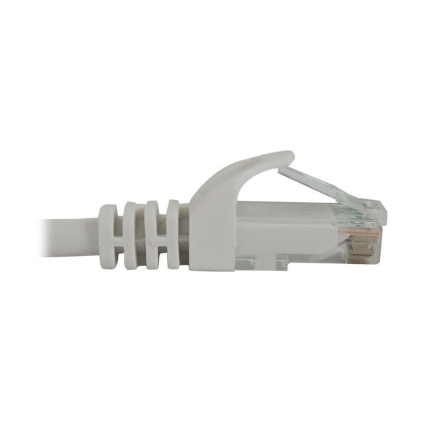 Tripp Lite series Cat6a 10G Snagless Molded UTP Ethernet Cable (RJ45 M/M), PoE, White, 20 ft. (6.1 m)