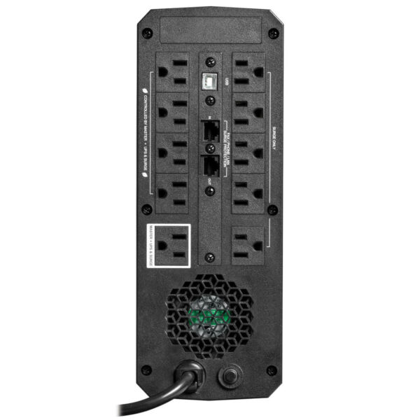 a8a6ed98758b0cdb9a8b9fdb46806611 Tripp Lite series 1200VA 720W 120V Pure Sine Wave Gaming UPS Battery Backup - LCD, AVR, RGB LEDs, USB Charging, Tower