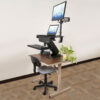 Tripp Lite series Height-Adjustable Sit-Stand Workstation, Clamp-On
