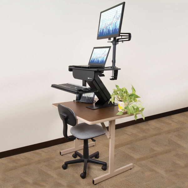 Tripp Lite series Height-Adjustable Sit-Stand Workstation, Clamp-On
