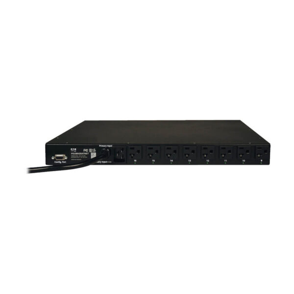 a8c2a7faa4a14c9b581f806928bac8ec Tripp Lite series 1.9kW Single-Phase Switched Automatic Transfer Switch PDU, 2 120V L5-20P / 5-20P Inputs, 16 5-15/20R Outputs, 1U, TAA