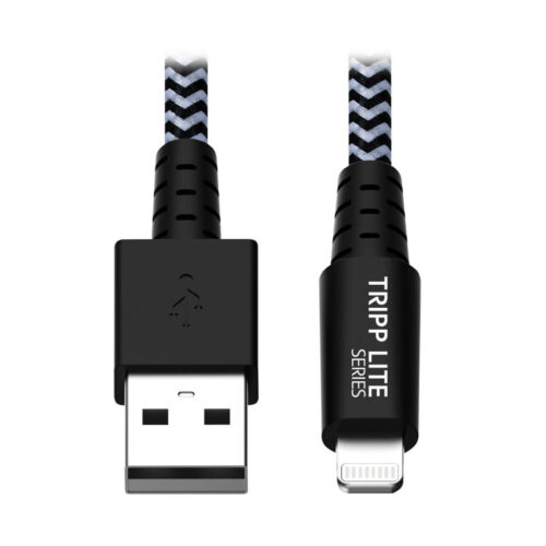 Tripp Lite series Heavy-Duty USB-A to Lightning Sync/Charge Cable, MFi Certified - M/M, USB 2.0, 10 ft. (3.05 m)