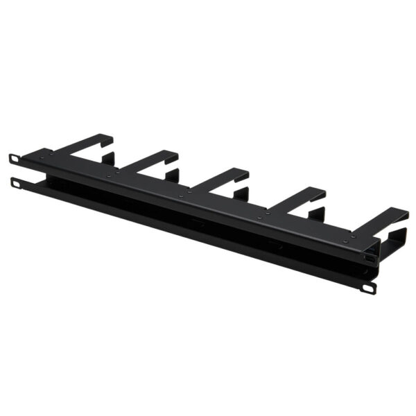 Tripp Lite series Horizontal Cable Manager - Metal Rings, Black, 1U
