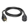 Tripp Lite series Power Extension Cord, NEMA L6-30P to NEMA L6-30R - Heavy-Duty, Locking, 30A, 250V, 10 AWG, 8 ft. (2.43 m), Black