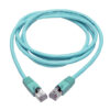 a93fb93e88472a9ab1bbe58fdef5c90d Tripp Lite series Cat6a 10G Snagless Shielded STP Ethernet Cable (RJ45 M/M), PoE, Aqua, 7 ft. (2.13 m)