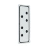 Tripp Lite series SmartRack Cable Gland Plate for NEMA-Rated Enclosure Cabinets, 6 Ports (0.5 in.)