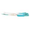 Tripp Lite series 10Gb/40Gb/100Gb Duplex Multimode 50/125 OM3 LSZH Fiber Patch Cable with Push/Pull Tab Connectors (LC/LC), Aqua, 1M (3.3 ft.)