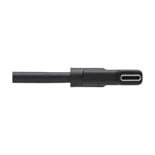 Tripp Lite series USB-C Cable (M/M) - USB 3.2 Gen 1 (5 Gbps), Thunderbolt 3 Compatible, Right-Angle Plug, 2 m (6.6 ft.)