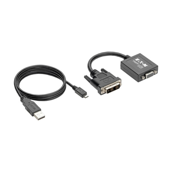 aa1dc42b39827e86bcc4aae2f82fda25 Tripp Lite series DVI-D to VGA Active Adapter Converter Cable, 1920x1200, 6-in. (15.24 cm), TAA