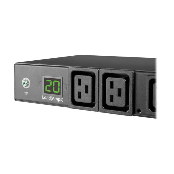 Tripp Lite series 3.7kW 208/230V Single-Phase Local Metered PDU - 8 C13 & 2 C19 Outlets, L6-20P Input, 6 ft. Cord, 1U, TAA