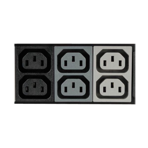Tripp Lite series 8.6kW 3-Phase Local Metered PDU, 208/120V Outlets (36 C13, 6 C19, 6 5-15/20R), 208V L21-30P, 6 ft. (1.83 m) Cord, 0U Vertical, TAA