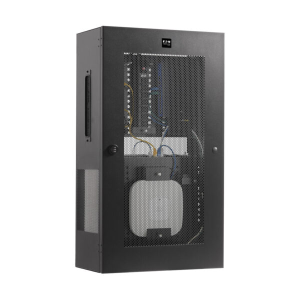 aa70984b9a86d5ba685c11803157bec5 Tripp Lite series SmartRack 5U Low-Profile Vertical-Mount Switch-Depth Wall-Mount Structured Wiring Enclosure, Adjustable Equipment Brackets