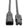 aa7b0ca5ad240e7ef352198407100449-1 Tripp Lite series Power Cord C14 to C15 - Heavy-Duty, 15A, 250V, 14 AWG, 10 ft. (3.05 m), Black
