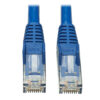 Tripp Lite series Cat6 Gigabit Snagless Molded UTP Ethernet Cable (RJ45 M/M), PoE, CMR-LP, Blue, 10 ft. (3.05 m), TAA