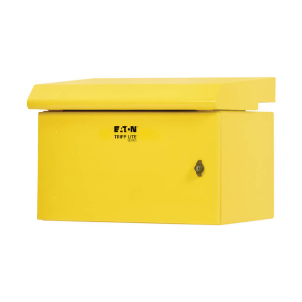 Tripp Lite series SmartRack Industrial Enclosure - NEMA 3R, Wall Mount, Metal, Locking, Fan With Thermal Switch, 16.5 in. Depth, 6U, Yellow