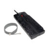 Tripp Lite series Protect It! 12-Outlet Surge Protector, 8 ft. (2.43 m) Cord, 2160 Joules, Tel/Modem Protection