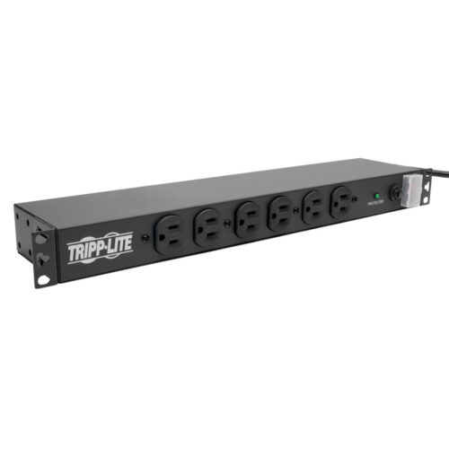 Tripp Lite series 14-Outlet Economy Network Server Surge Protector, 15 ft. (4.57 m) Cord, 3000 Joules, 1U Rack-Mount