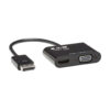 Tripp Lite series DisplayPort to VGA/HDMI All-in-One Converter Adapter, DP ver 1.2, 4K 30 Hz HDMI