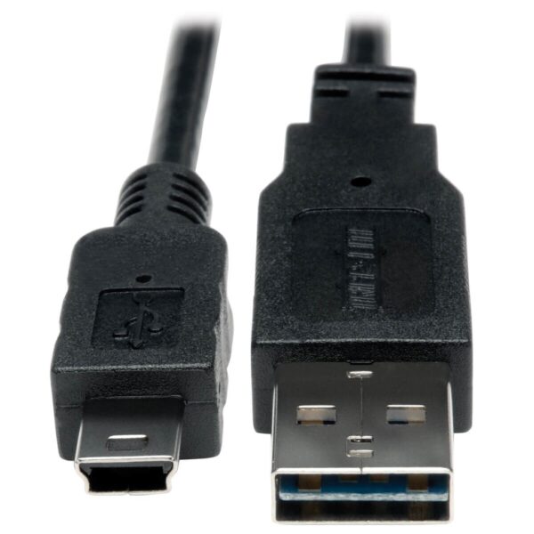 Tripp Lite series Universal Reversible USB 2.0 Converter Adapter Cable (Reversible A to 5Pin Mini B M/M), 1 ft. (0.31 m)