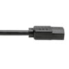 ab8d23a21462379775da238066bacaa2 Tripp Lite series Power Cord Splitter, C14 to 2xC13 PDU Style - 10A, 250V, 18 AWG, 18-in. (45.72 cm), Black