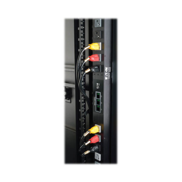 Tripp Lite series 1.5kW Single-Phase Local Metered PDU, 100-127V Outlets (14 5-15R), 5-15P, 15 ft. (4.57 m) Cord, 0U Vertical, 36 in.