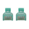 Tripp Lite series Cat6a 10G Snagless Molded Slim UTP Ethernet Cable (RJ45 M/M), PoE, Aqua, 1 ft. (0.3 m)