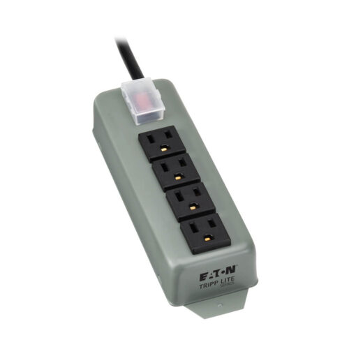 Tripp Lite series Industrial Power Strip, 4-Outlet, 6 ft. (1.8 m) Cord, Locking Switch Cover