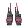 abcd72fd453f9757d412df2cd78447dd Tripp Lite series 100G MTP/MPO Multimode OM4 Plenum-Rated Fiber Optic Cable (F/F), 12 Fiber, 40/100GBASE-SR4, Push/Pull Tabs, Magenta, 5 m