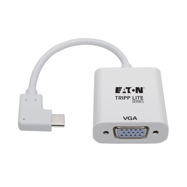 abd05a062d8f0de89b31410253792ee1 Tripp Lite series USB-C to VGA Adapter with Alternate Mode - DP 1.2, Right-Angle USB-C