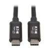 abef6ba4b7c6ff596fb16b3b92c06f1d Tripp Lite series Thunderbolt 3 Passive Cable (M/M) - 40 Gbps, 5A 100W Power Delivery, 4K/60 Hz, 0.5 m (1.6 ft.), Black
