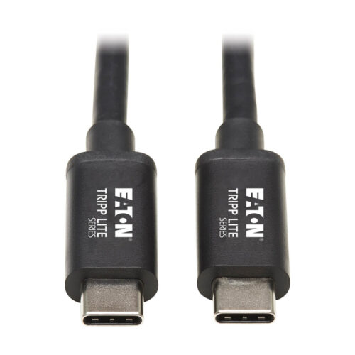 Tripp Lite series Thunderbolt 3 Passive Cable (M/M) - 40 Gbps, 5A 100W Power Delivery, 4K/60 Hz, 0.5 m (1.6 ft.), Black