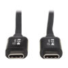 abfcd5e7d1d54352d4315ea88e4b6342 Tripp Lite series Thunderbolt 3 Passive Cable (M/M) - 40 Gbps, 5A 100W Power Delivery, 4K/60 Hz, 0.5 m (1.6 ft.), Black
