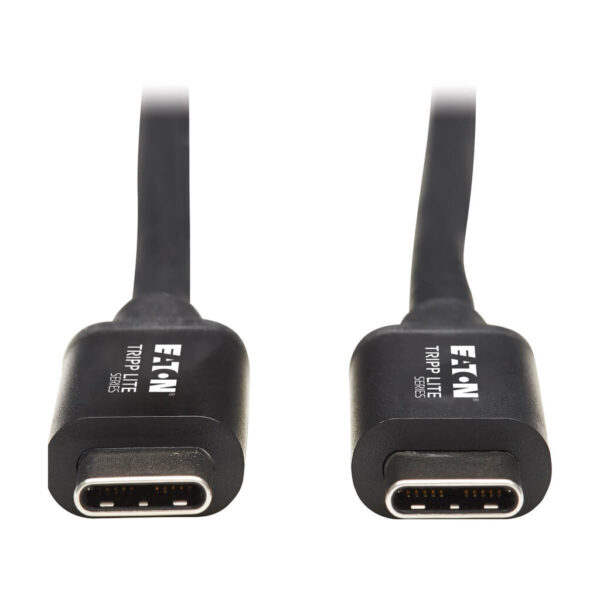 abfcd5e7d1d54352d4315ea88e4b6342 Tripp Lite series Thunderbolt 3 Passive Cable (M/M) - 40 Gbps, 5A 100W Power Delivery, 4K/60 Hz, 0.5 m (1.6 ft.), Black