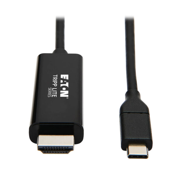 ac267ca39cdd48ea5220a05e8c7b2346 Tripp Lite series USB-C to HDMI Adapter Cable (M/M), 4K 60 Hz, 4:4:4, Thunderbolt 3 Compatible, Black, 3 ft. (0.9 m)