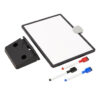 ac44bd3336a930ad4e09093a34892172 Tripp Lite series Magnetic Dry-Erase Whiteboard with Stand - VESA Mount, 3 Markers (Red/Blue/Black), Black Frame, TAA