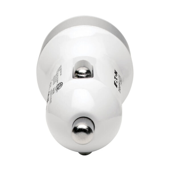 Tripp Lite series Dual-Port USB Car Charger with PD Charging - USB Type C (27W) & USB Type A (5V 1A/5W), UL 2089