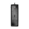 Tripp Lite series Protect It! 10-Outlet Surge Protector, 8 ft. (2.43 m) Cord with Right-Angle Plug, 2395 Joules, Tel/DSL Protection, Black Housing