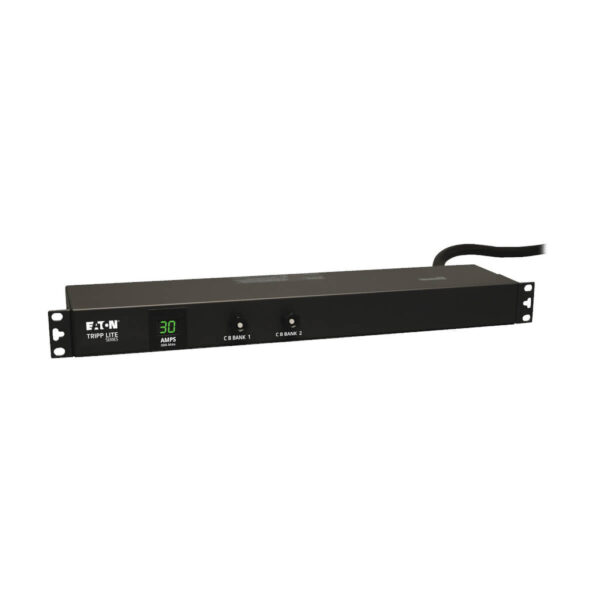 Tripp Lite series 2.9kW Single-Phase Local Metered PDU, 120V Outlets (12 5-15/20R), L5-30P, 15 ft. (4.57 m) Cord, 1U Rack-Mount