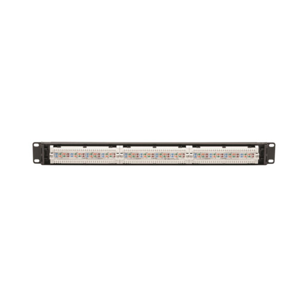 Tripp Lite series Cat5e 24-Port Patch Panel - PoE+ Compliant, 110/Krone, 568A/B, RJ45 Ethernet, 1U Rack-Mount, TAA