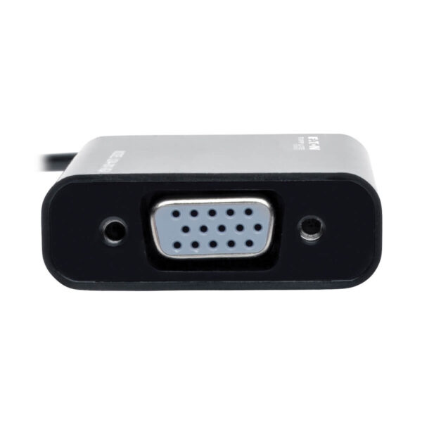 Tripp Lite series USB 2.0 to VGA Dual/Multi-Monitor External Video Graphics Card Adapter with Built-In USB Cable, 128 MB SDRAM, 1080p @ 60 Hz