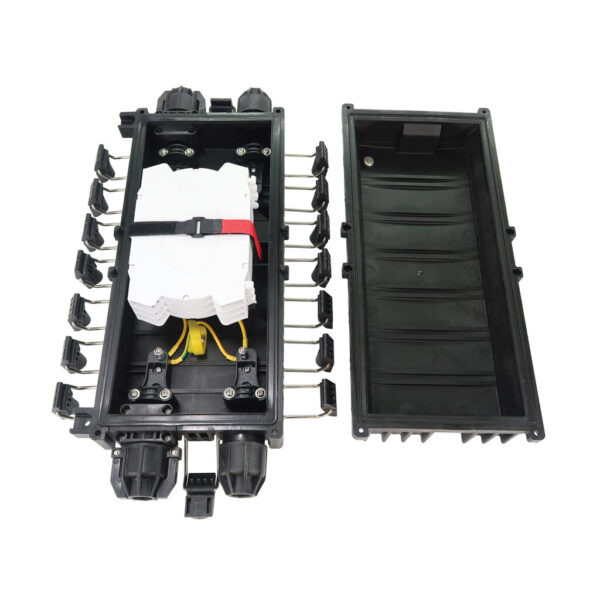 ad2ea2b8b6c6ee5a8a9488f4ce359e0a Tripp Lite series Fiber Splice Horizontal Enclosure - 3 Splicing Trays, 72 Fiber Capacity, IP68 Rated - N600H-0072-3