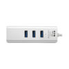 Tripp Lite series USB to Gigabit Ethernet NIC Network Adapter with 3 Port USB 3.x (5Gbps) Hub