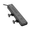 Tripp Lite series Protect It! 6-Outlet Clamp-Mount Surge Protector, 6 ft. (1.83 m) Cord, 2100 Joules, 2 x USB Charging ports (2.1A total)