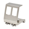 addb67bf14bc2a4c349d8a65698de264 Tripp Lite series 2-Port Metal DIN-Rail Mounting Module for Snap-In Keystone Jacks and Couplers, Silver, TAA
