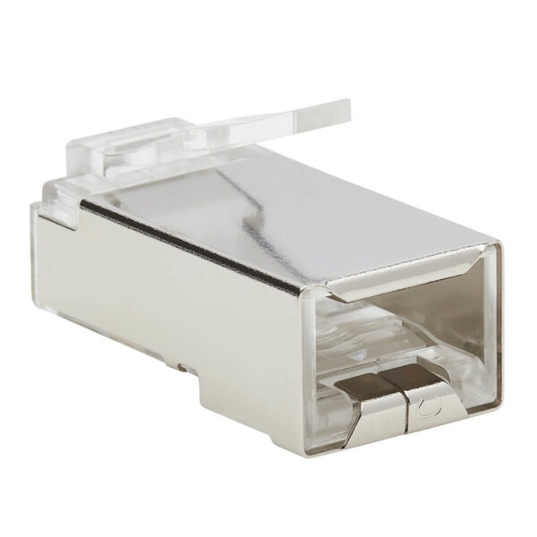 Tripp Lite series Cat6 RJ45 Pass-Through FTP Modular Plug, 100 Pack, TAA