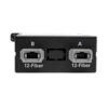 Tripp Lite series 40Gb to 10Gb Breakout Cassette - (x2) 12-Fiber OM4 MTP/MPO ( Male with Pins ) to (x12) LC