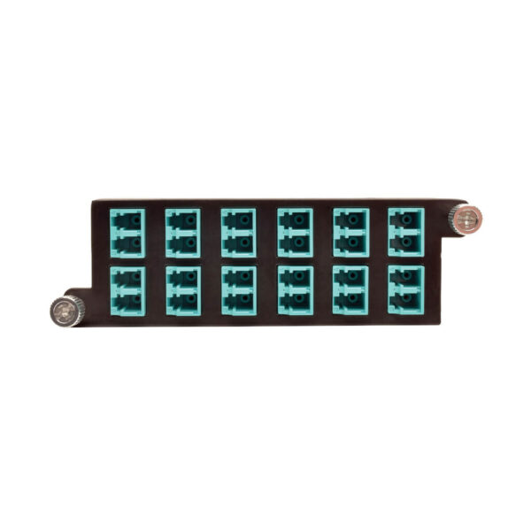 Tripp Lite series 40Gb to 10Gb Breakout Cassette, (x2) 12-Fiber OM4 MTP/MPO ( Male with Pins ) to ( x12 ) LC Duplex