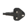 Tripp Lite series UK Computer Power Cord, BS 1363 to C19 - 13A, 250V, H05VV-F, 2.5 m (8.2 ft.), Black